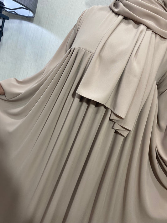 Nisa Model TAKIM - Bej (Elbise ve Şal) / Arzumca