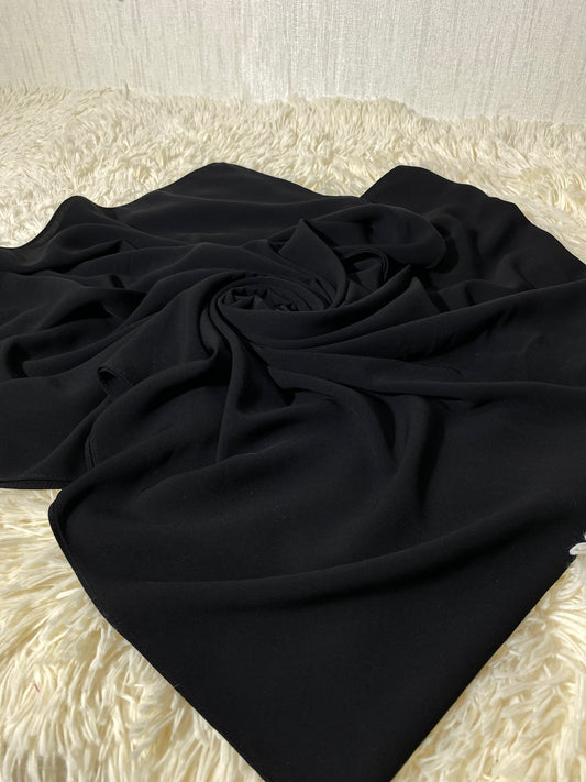 Medine İpeği (Mısır) ŞAL - Siyah / Arzumca